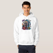 Veste À Capuche OUF ! Sweat-shirts crâne de devoirs (Devant entier)