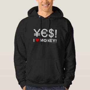 Veste À Capuche Oui ! J'aime l'argent !