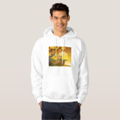 Veste À Capuche Ours Brun Coucher de Soleil (Devant entier)
