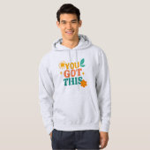 Veste À Capuche Ours de motivation - Cool, Vibrant (Devant entier)