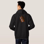 VESTE À CAPUCHE OURS EN ACIER BRONZE PATTE D'OURS (Dos entier)