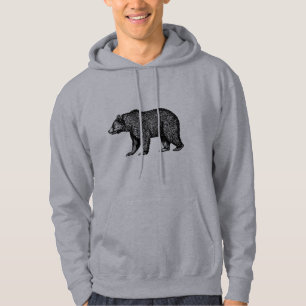 Veste À Capuche Ours gris de marche