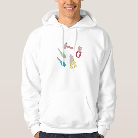 Veste À Capuche Outils Handyman Cute (Devant)