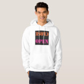 VESTE À CAPUCHE OUVRIR FERMER SUR NOIR (Devant entier)