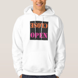 VESTE À CAPUCHE OUVRIR FERMER SUR NOIR