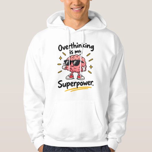 Veste À Capuche Overthinking Superpower (Devant)