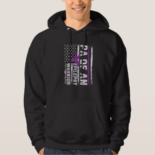 Veste À Capuche Pa d'un guerrier Epilepsie Ruban Violet Nous Soute