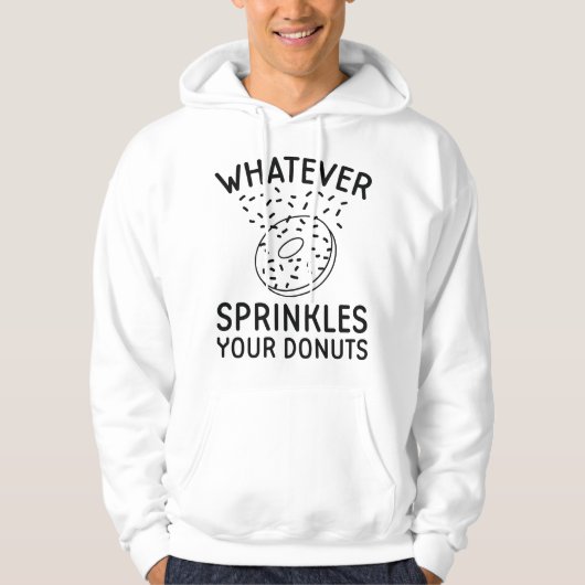 Veste À Capuche Paillettes sur vos Donuts (Devant)