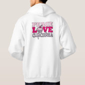 Veste À Capuche Paix, Amour & Cupcakes ! (Dos)