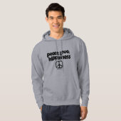 Veste À Capuche Paix Amour Hippiété (Devant entier)