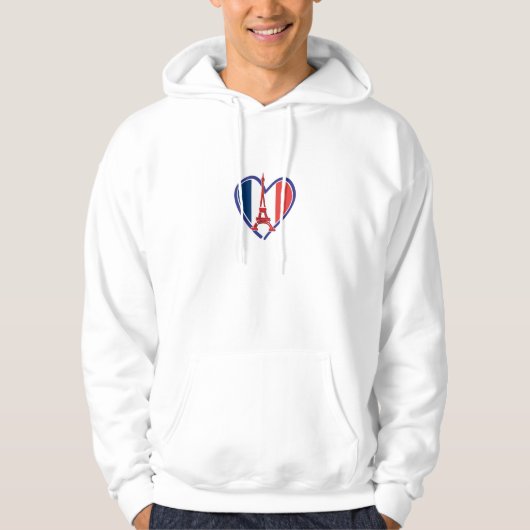 Veste À Capuche Paix Amour Paris (Devant)