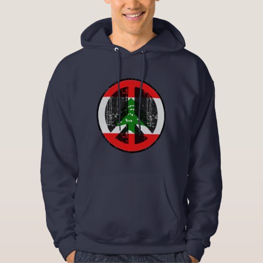 Veste À Capuche Paix au Liban (Devant)