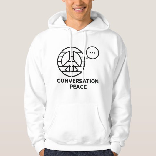 Veste À Capuche Paix de la conversation (Devant)
