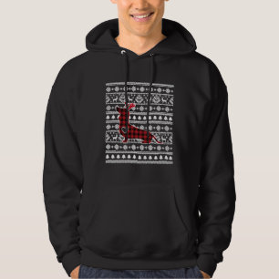 Veste À Capuche Pajamas de Noël de Chien de Dachshund de Buffle Ro