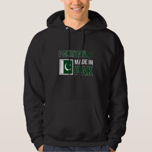 Veste À Capuche Pakistan Carte du Pakistan Drapeau du Pakistan