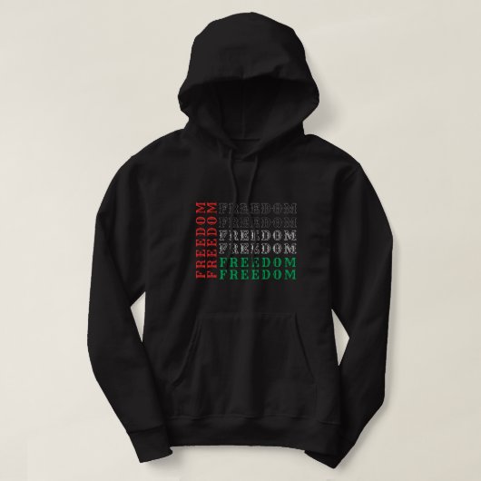 Veste À Capuche palestine de liberté libre coincée (Design devant)