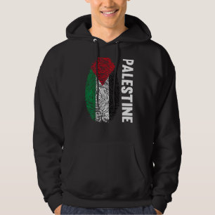 Veste À Capuche Palestine Empreinte d'empreintes Dna Drapeau Pales