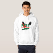 VESTE À CAPUCHE PALESTINE LIBRE (Devant entier)