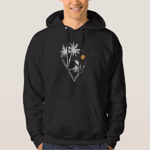 Veste À Capuche Palmiers Et Vagues Vacances Vacances Plage