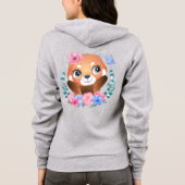 Veste À Capuche Panda rouge (Dos)