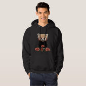 Veste À Capuche Panda rouge et rose (Devant entier)