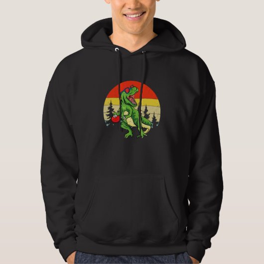 Veste À Capuche Panier de golf à disque Frisbee Dinosaure Rex Enfa (Devant)