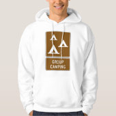 Veste À Capuche Panneau de camping de groupe (Devant)