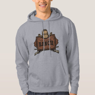 Veste À Capuche Panneau de Ranch occidental avec nom personnalisé