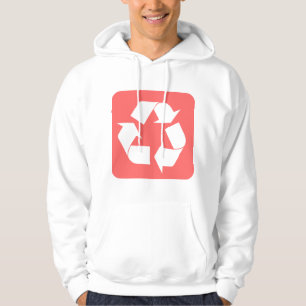 Veste À Capuche Panneau de recyclage - rose tropicale