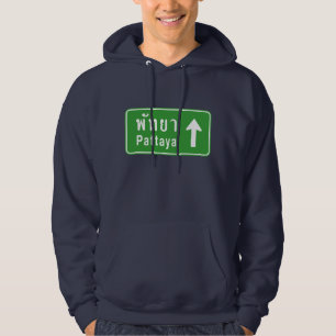 Veste À Capuche Panneau de signalisation routière Pattaya ⚠ Thaïla