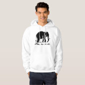 Veste À Capuche Panneau de trekking des éléphants asiatiques devan (Devant entier)