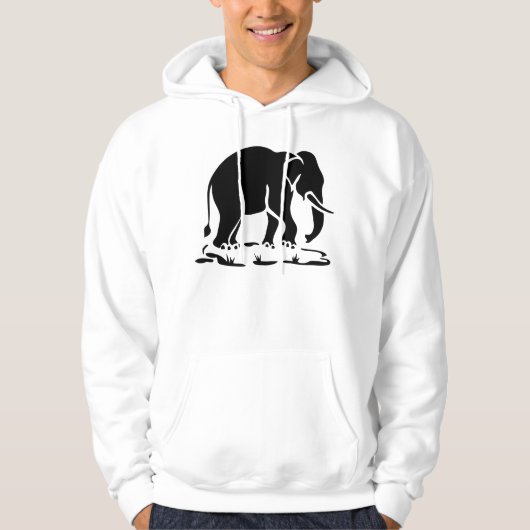 Veste À Capuche Panneau de trekking des éléphants asiatiques devan (Devant)
