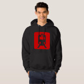 Veste À Capuche Panneau du train - Rouge (Devant entier)
