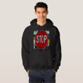 Veste À Capuche Panneau stop (Devant entier)