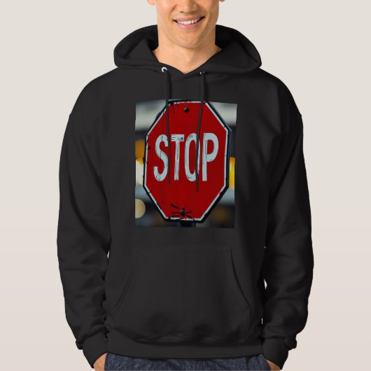 Veste À Capuche Panneau stop (Devant)