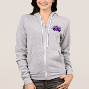 Veste À Capuche Pansy Isolé Violet Nature Fleur Violet Famille.