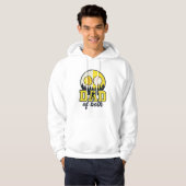 Veste À Capuche Papa Baseball Softball des Deux Conception Vectori (Devant entier)