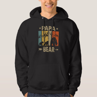 Veste À Capuche Papa Bear Père de 2 Papa de deux enfants Papa Bear
