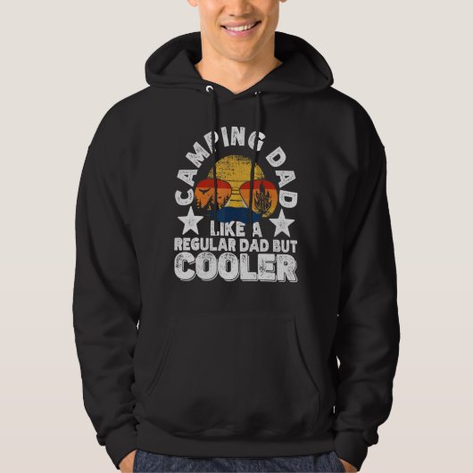 Veste À Capuche Papa campeur comme un papa normal mais plus cool (Devant)