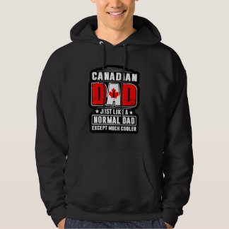 Veste À Capuche Papa canadien tout comme un papa normal sauf beauc
