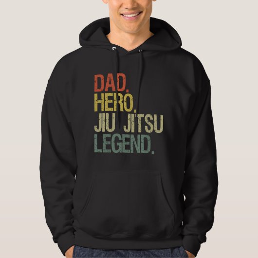 Veste À Capuche papa de jiu-jitsu (Devant)