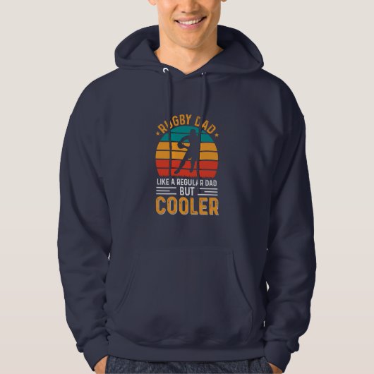 Veste À Capuche Papa de rugby (Devant)