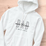 Veste À Capuche Papa Depuis 20XX Moderne Simple Preppy<br><div class="desc">Ce design simple et moderne est composé de la typographie de san serif.</div>