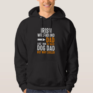 Veste À Capuche Papa Irish Wolfhound Comme Votre Papa Chien Moyen
