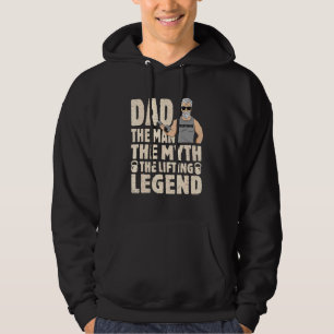Veste À Capuche Papa L'Homme Le Mythe La Légende De Levage Pour Pa