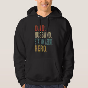 Veste À Capuche Papa mari agent de la gare Héros masculin