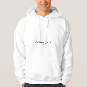 Veste À Capuche Papa préféré - écriture noire 00001
