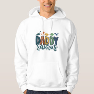 Veste À Capuche Papa Saurus Mignon Papa Dinosaure Conception Vecto
