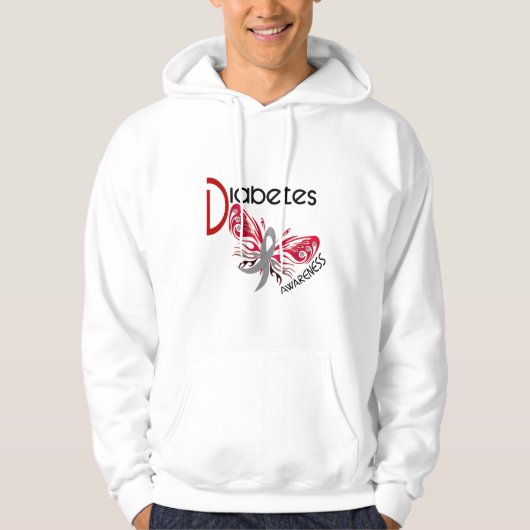 Veste À Capuche PAPILLON 3 de diabète (Devant)