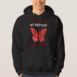 Veste À Capuche Papillon Je Porte Le Rouge Pour Mon Ane Cellule Fa